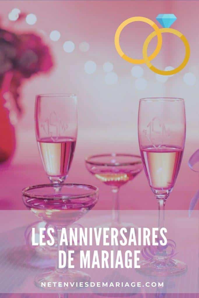 La Liste Des Anniversaires De Mariage